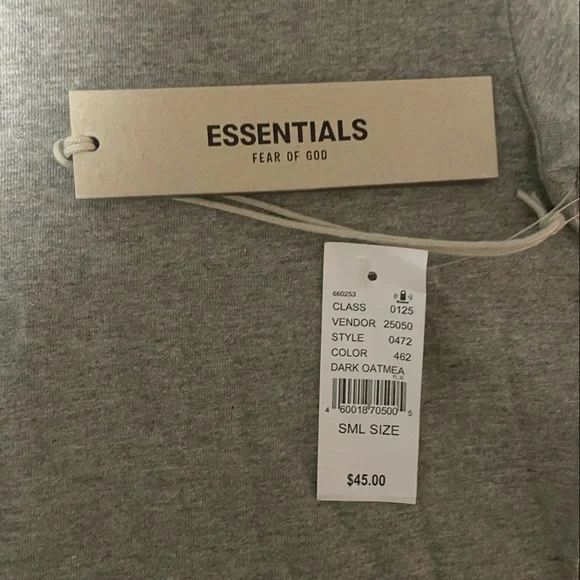 Fear of God Essentials 1977 T-shirt Dark Oatmeal - Picture 3 of 4